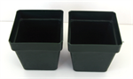 square pots bottom drainage