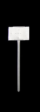 COLMET Stake Sign Holder with 7x5 Faceplate